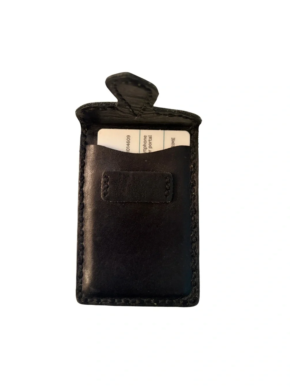 NWOT Bed Stu Black Leather Card Holder